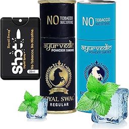 ROYAL SWAG Herbal Cigarettes 100% Tobacco Free 100% Nicotine Free Cigarettes Regular, Frutta Flavoured | Smoking Cessation(Pack Of 10) With 20Ml Shot Anti Addiction Spray-image-95