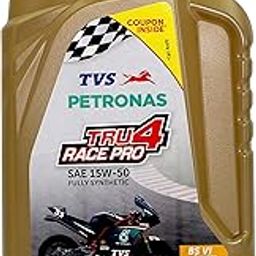 Petronas TVS Tru4 Race Pro 4T SAE 15W-50 Fully Synthetic Sports Engine Oil For Bike By Riders Lubricants (1.2L)-image-5