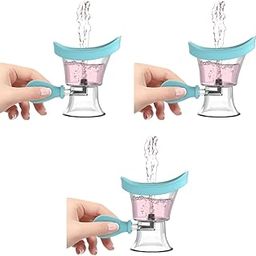 HANNEA® Eye Wash Cup Portable Eye Cups for Wash with Air Valve Silicone Cleaning Travel Rinse Cleaner Tool More Efficient 3PCS-image-13