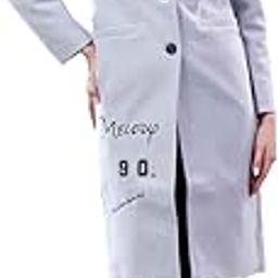 Women's Statement with Asymmetric Design Unique & Bold Style Coat (Grey,L)-45