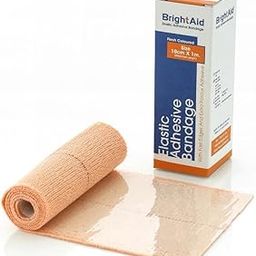 Bright Aid Elastic Adhesive Bandage, 10cm x 1m, Single Pack, Stretchable Crepe Bandage for Joint & Muscle Support, First Aid Wrap for Sports Injury, Pain Relief – Breathable Matrial, Beige Colour (10cm x 1m,)-image-41