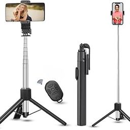 Extendable Selfie Stick,Bluetooth Selfie Stick With Tripod Stand&Detachable Wireless Bluetooth Remote,Ultra Compact Selfie Stick For Mobile&All Smart Phones Black,Pack of 1-14