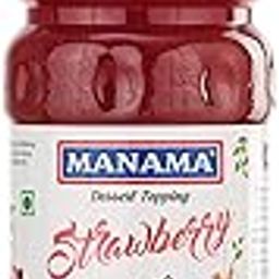 Manama Strawberry Crush Fruit Dessert Topping for Cakes, Ice Creams and Thick Shakes (750ML)-picture-2