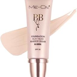 ME-ON BB Foundation for Women | Natural Matte Finish | Oil Control | Evens Skin Tone, Covers Spots & Controls Shine | Lightweight & Long-Lasting for Everyday Use | Waterproof (N01-Cool Ivory, 38 gm)-image-37