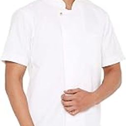Associated Uniforms Premium Plain Half sleeve Chef Coat (Chef Jacket - Smart Fit) (S-36, WHITE)-image-5