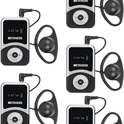 Retekess T130S Tour Guide Microphone and Speaker,Tour Guide Headsets, 100m/328ft, Battery Last Long, Translation Devices for Court (5 Receivers)-image-61