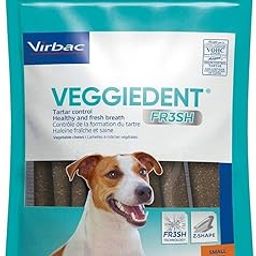 Heads Up For Tails Virbac Veggiedent Oral Hygiene Stick Dog Chew - 224G - Small, 1 Count-21