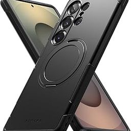 Ringke Alles for Samsung Galaxy S25 Ultra Case Back Cover [Strong Magnet] [Built-in Kickstand] Shockproof Protection Bumper with Adjustable Angle Stand Compatible with Magnetic Accessories - Black-image-37
