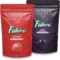 Falero Fruit Chews, 175 gm, 50 Fruit Chews(Pack of 2) (Strawberry & Jamun)-image-67