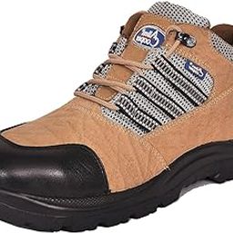 AC 9005 Men's Safety Shoe, Nubuck Leather, 200 Joules Steel Toe Cap, Size 11 UK/India Tan-picture-49
