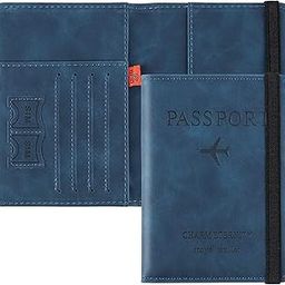 Passport Holder Cover Wallet RFID Blocking PU Leather Travel Document Holder, Card Case Travel Accessories for Women Men (Multi Colour)-image-20
