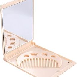 Skygold Makeup Pocket Mirror, Mirror with Comb, Travel Makeup Mirror fits Your Vanity, Handy Accessories for Women Compact Makeup Mirror, Rectangular, Wall Mount, Multicolour, Framed-picture-18