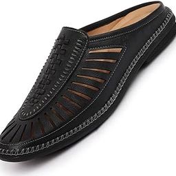 Men Back Open Laser Cut Stitched Ethnic Mojaris for Wedding|Party|Ethnic|Occasions|Fashion|Outdoor|Lightweight|Shoes with Rubber Sole (6-12 UK)-image-67