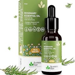 Avimee Herbal Rosemary Essential Hair Oil with Vit E & Nansyl | For Hair Growth & Hair Fall Control, Now Make Any Oil Hair Growth Oil | Clinically Approved Efficacy | 15ml-84