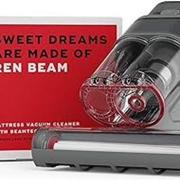 REN Beam Mattress Vacuum Cleaner for Dust Mites, Allergens & Pet Hair | 4 Step BEAMTech™ | Vibration, UV-C Light, 50000 Hz Ultrasonic Waves, 60°C Hot Air Treatment | 7 Grade Filtration with HEPA-19