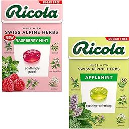 Ricola Sugar Free AppleMint & Ricola Raspberry | Swiss Herb Lozenges Drops | Ricola Candy | Herbal Candy | Sugar Free Mint Drop | Herbal Sweet (2 x 40g)-image-43
