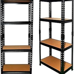VISHVA 48 * 24 * 12-4 Shelf Multi Layer Industrial Heavy Duty Racks for Material and Tools Handling Multipurpose Racks, Black (48"(H) x 24"(W) x 12"(D)- 4 Shelves)-picture-23