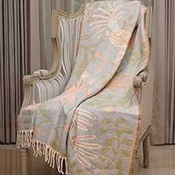 SHREEJA THROWS & MUFFLERS Woven Throw | 50x60 Inches/127x153Cm | Decorative Large Throw for Sofa, Bed, Chair & Travel - Ideal for All Season | Multi-Coloured Forest | Pack of 1-image-99