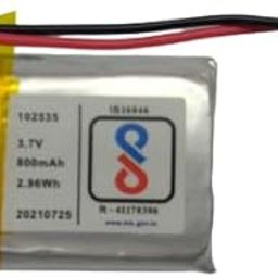 KP-102535 Li Po 3.7v 800mAh 2.96Wh Rechargeable Battery 800 mah Lithium Polymer LiPo Battery for Drone, Flying Quadcopeter, SYMA RC Drone (DB-1)-image-27
