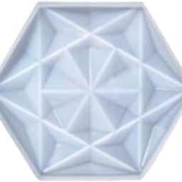 YellowCult™ 3D Resin Silicone Mould for Art & Craft, DIY, Resin Art, Handles, Soap, Chocolates, Candies, Ice Cubes, Candles Making Supplies [Crystal Texture - 6 Sides (1)]-image-86