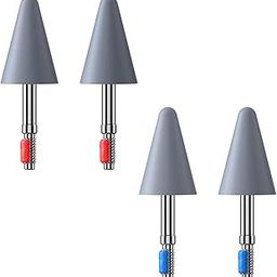 MERISHOPP 4Pcs Replace Pencil Tips Spare Nibs Stylus Compatible with Mpencil 2Pcs Red 2Pcs Blue-28