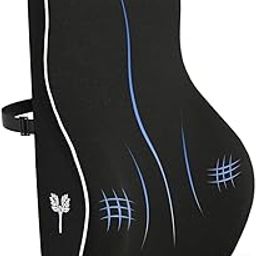 Grin Health SitRight Pro Full Lumbar Support for Office Chair, Memory Foam Backrest Cushion for Chair & Back Pain Relief, Orthopedic Back Support, Back Pillow for Sitting, Black-10