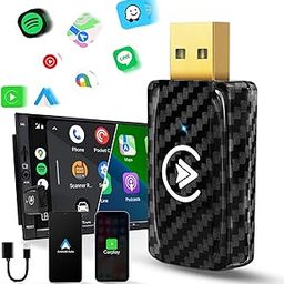 Wireless Android Auto & Carplay Wireless Adapter, Wireless 2 in 1 Stick Convert Wired Android Auto/Carplay to Wireless for Cars with AA & Carplay, USB C/A, Mini & Stable SMT-AC01-image-54