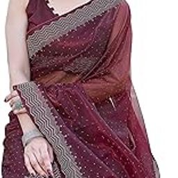 Women's New Bollywood Soft Tissue Silk Saree With Blouse Material |saree for Women | New Sari | Latest Saree-image-62