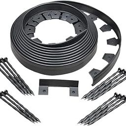 ATORSE Garden Landscape Edging Kit for Paths Walkways PC Material Accessory 2 Tall 5 Meters-image-31