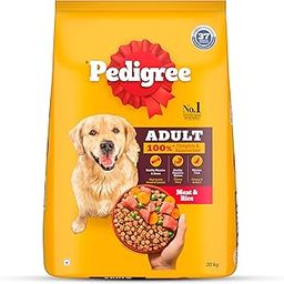 Pedigree Dry Food for Adult Dogs, Meat & Rice, 20kg-picture-25