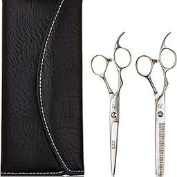 ShearsDirect Two Left Handed Cutting and Thinning Shears with 30 Teeth, 6.0 Inch, 4.1 Ounce-image-18