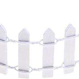MERISHOPP Miniature Garden Fence Decorative Fence for Fairy Garden DIY Model Flowerpot White-image-79