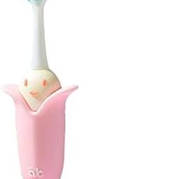 Baby Bucket Super Cute 3D Cartoon Handle Soft Bristles Toothbrush for Children's with Travel Case 2 To 7 Years-(Banana-Pink)-13