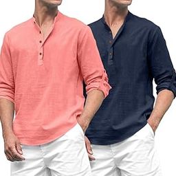 Combo of Men's Solid Cotton Blend Full Sleeve Straight Kurta Shirt (Pack of 2)-image-36