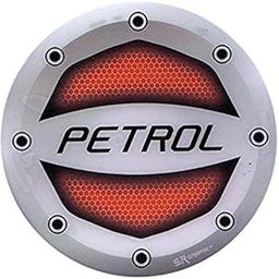 Ramanta Car Petrol Sticker Red Reflective Rubber Petrol Sticker Waterproof Compatible with Car Fuel Tank (Sticker Size: 10 x 10 CM, Red; 1 PC)-image-44