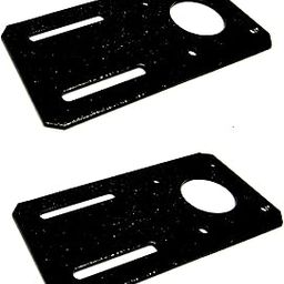 Invento 2pcs Flat Straight Powder coated Mounting Bracket 42mm Nema 17 Stepper Motor Mount 3D Printer-10