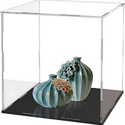 Plexify Acrylic Case for Display, (5X5X7) inches SELF Assemble Clear Acrylic Display Box with Black Base, Dustproof Display Case with Lid for Collectibles, Trophy and Toys (5X5X5)-image-89
