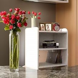 CraftOnline Living Room Nightstand, Decorative End Table for Living Room Bedroom, Bedside Table (White)-image-66