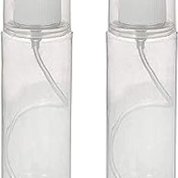 Hunky Dory 30ml Multipurpose Empty Plastic Transparent Refillable Fine Mist Spray Bottle With"Double Cap" for hand sanitizer, Toner, Perfume, Lotion, OIl, etc ( Pack of 2)-11