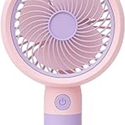 High Speed Portable Mini Turbo Fan with Phone Stand, Bunny Design, 4.2V Rechargeable Battery, Pink and Purple-image-118