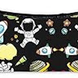Space Themed Pencil Pouch Colourful Purse for School Kid's Men Women Multicoloured-2
