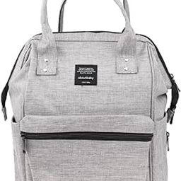 CALANDIS™ Baby Diaper Backpack Travel Nappy Tote Bag Changing Pad for Mom Dad Grey | Diaper Bags | Diapering-image-49