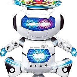 VGRASSP Dancing Robot Toy for Kids with Flashing Lights and Musical Sounds - Real Moving Action (Dancing Robot 2)-18