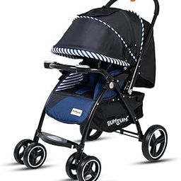 BUMTUM Premium Baby Stroller/Pram for 6 to 36 Months, Adjustable backrest, 360°Swivel Wheel, Large Storage Basket, Reversible Handlebar for Toddler & Kids(Navy Blue)-image-65