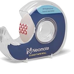 Magic Tape with Refillable Dispenser | 1.9cm x 25.4m | Transparent, Writable, Hand-Tearable Tape for School Projects, Home & Office Use-picture-17