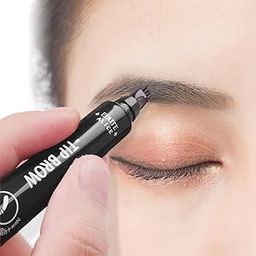 Eyebrow Pencil with a Micro-Fork Tip Applicator Creates Natural Looking Brows Effortlessly and Stays on All Day, Black-image-72