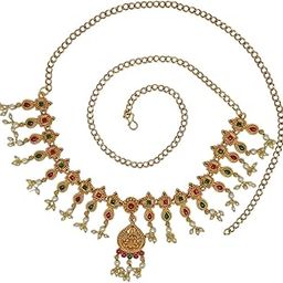 Gold-Plated Temple Design Waist Chain Kamarbandh For Women-14