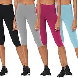 Women's Cotton plain Capri, plain Capri for Women, Nightwear Capri for Girls/Women,Colors May Vary (Assorted Capri) (FREE, 4 PACK) (Free Size 28-34 inch Waist)-picture-26