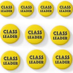 Class Leader Badge Pack Of 10 Round Pin Button Badge For Students Colleges Classes Office Boys Girls Men Women Batches For Bags, Backpack Size-58mm-image-30
