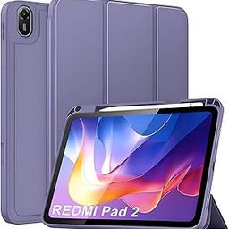 ProElite Cover for Xiaomi Redmi Pad 2 11 inch Case, Soft Flexible Flip Case Cover for Xiaomi Redmi Pad 2 11 inch with Pen Holder, Support Auto Sleep Wake, [Recoil Series] - Lavender-image-95